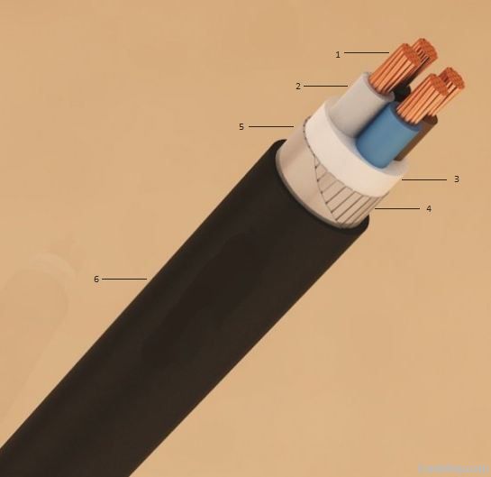 YVZ2V TS IEC 60502 - 1 , NYRY VDE 0276 Low Voltage Cable