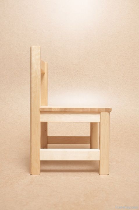 Massive wooden chair (birch)