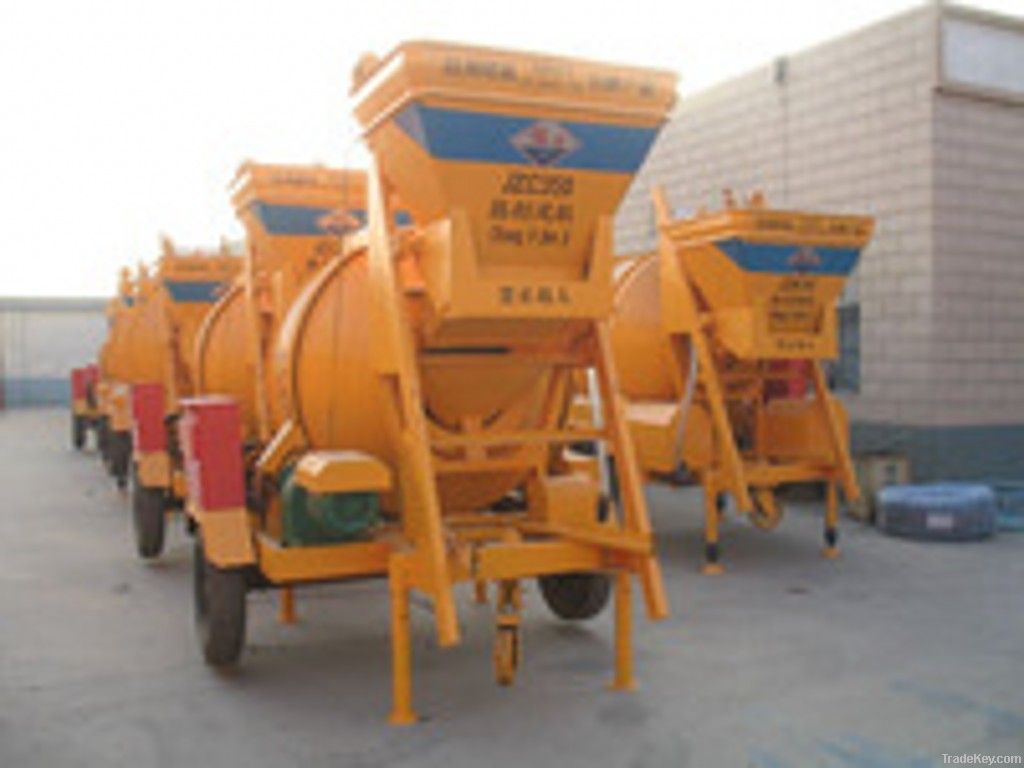 concrete mixer JZC350 of capacity 10-35m3/h, produce most suitable mach