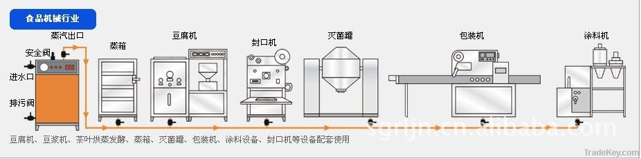 Automatic electric heating steam boiler