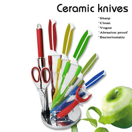 High quality Ceramic knife 8 pcs sets Kitchen Knives diffirent colour Sharp