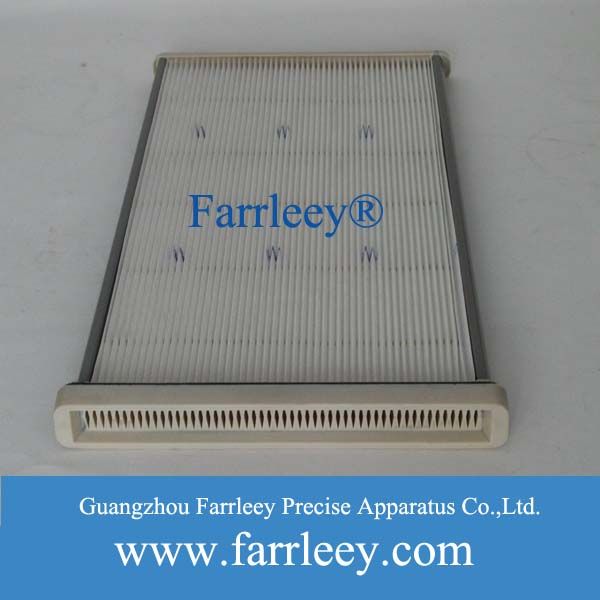 Flat cell air filter cartridge for cement