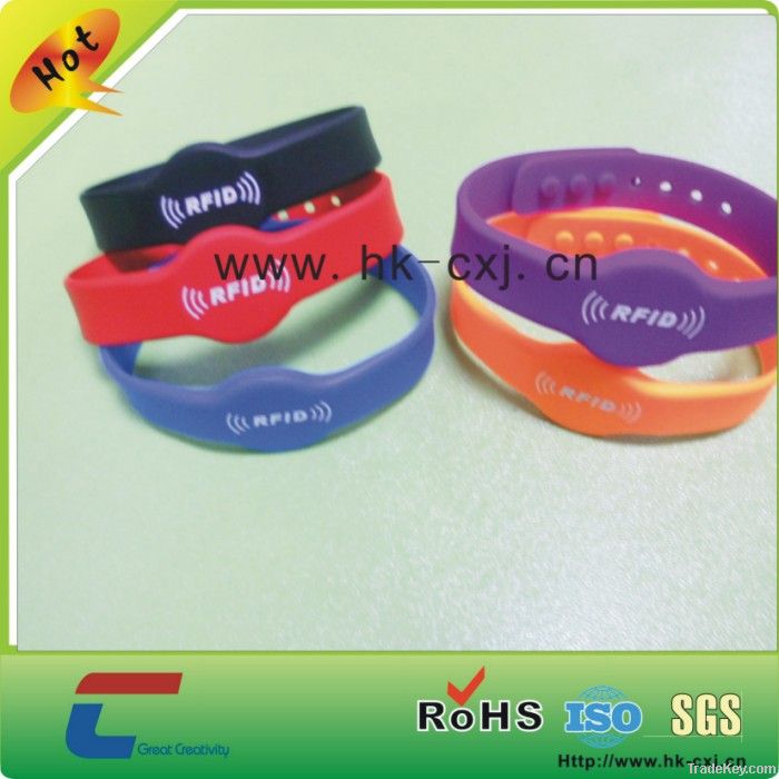 HF Silicon RFID wristband Mifare S50
