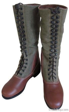 WW2 German Army military Dak tropical high boots with hobnails