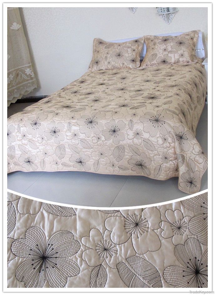 New style embroidery quilt/ bedspread