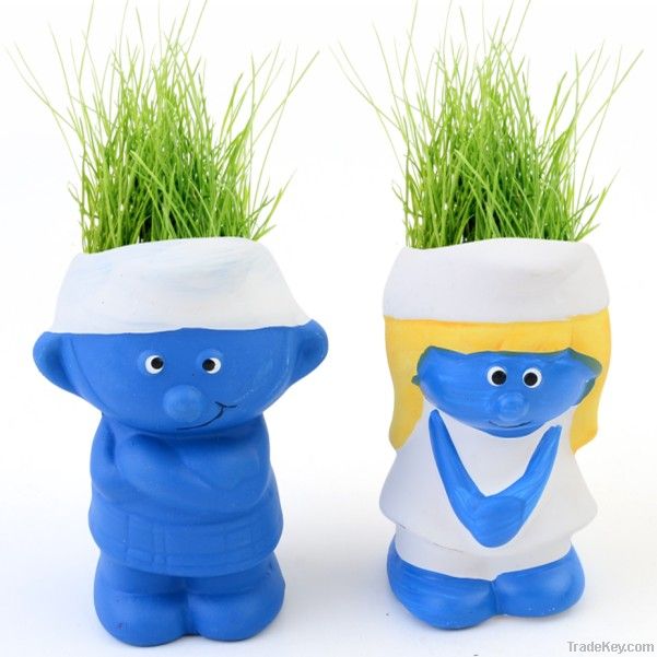 Smurfs Grass Doll, 2013 new model Grass Doll, Home decorative Grass Dol