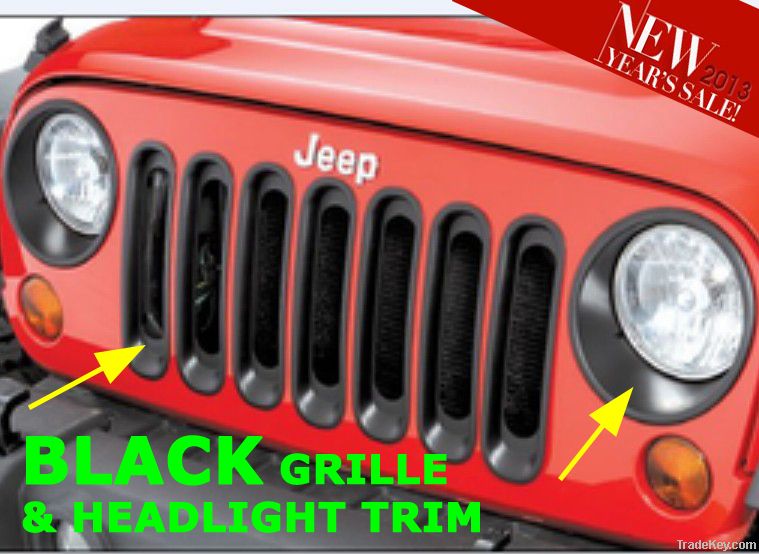 Rugged Ridge BABS LACK Grille Grill Inserts & Headlight Trim