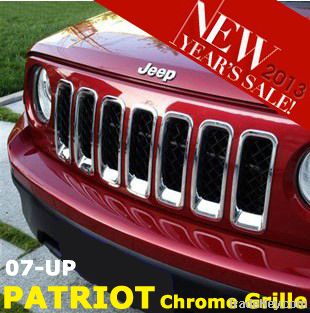 Jeep Patriot Chrome ABS Front Grille Trim Grille Inserts