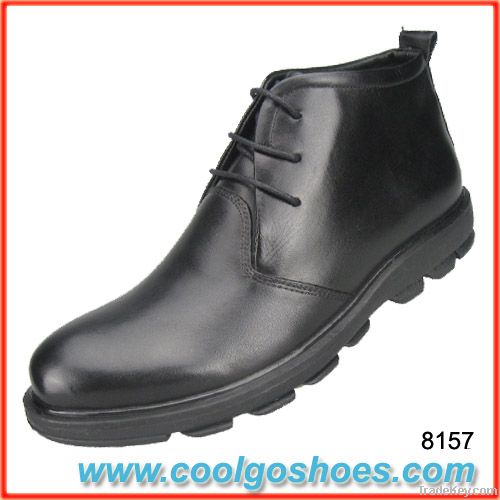 Wholesale leather men casual boots with high quality