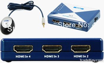 HDMI 3 Ports Switcher w/Remote Splitter hdmi extender 1080P Cable
