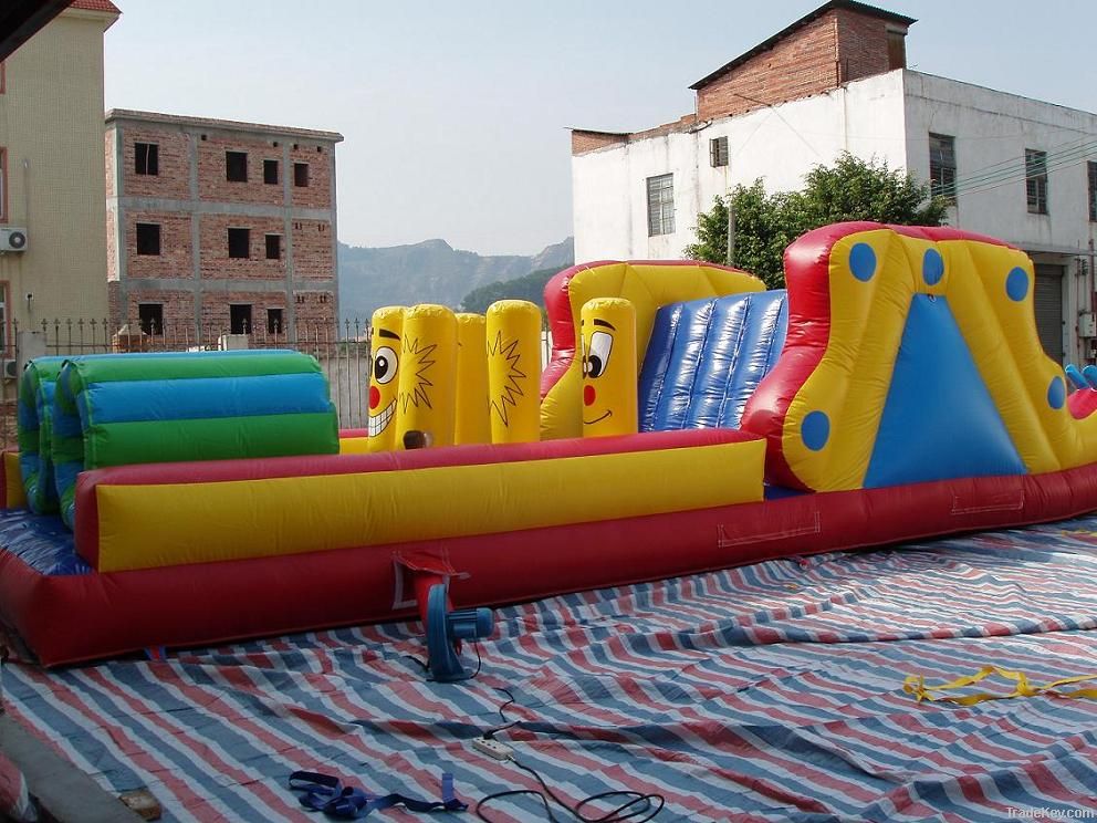 2013 popular cheap inflatable obstacle game park