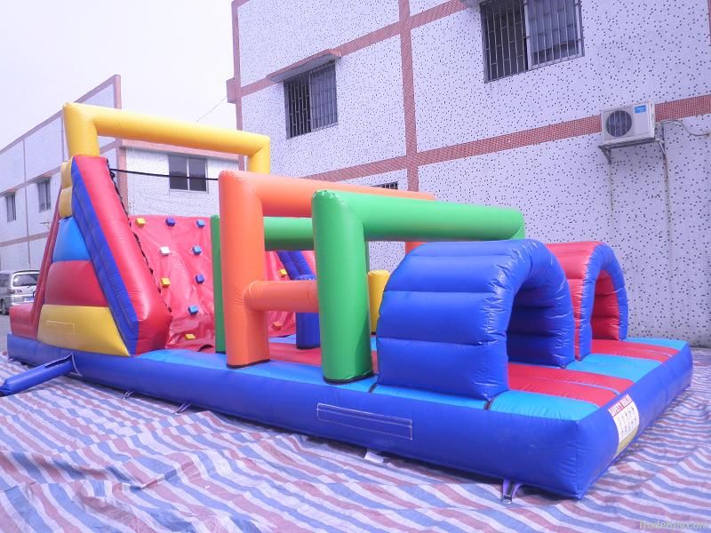 2013 popular cheap inflatable obstacle game park