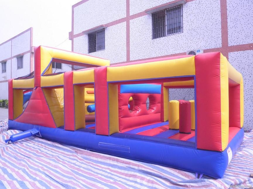 2013 popular cheap inflatable obstacle game park