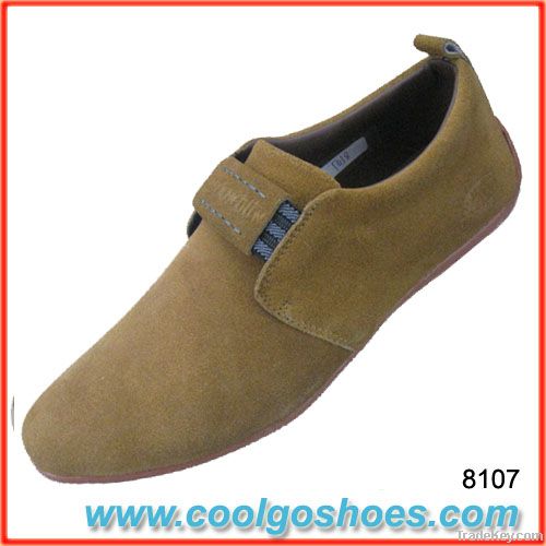 fashionable soft leather men casual shoes manufacturer