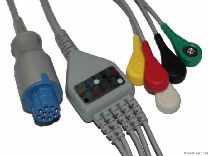 Fukuda ECG CABLE-Siemens ECG Cable-Datex-Ohmeda ECG Cable