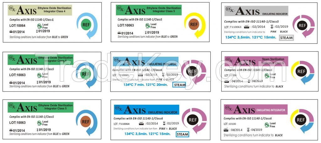 Chemical Indicator for Ethylene Oxide, Steam 