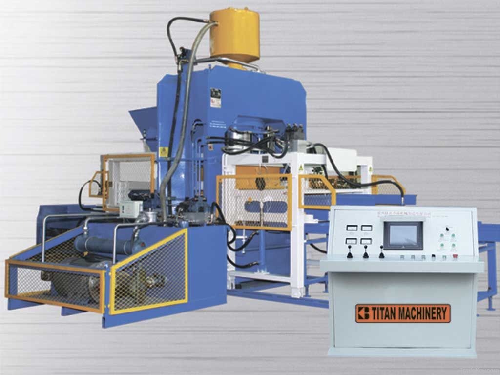 Single-action high pressure paving brick making machine