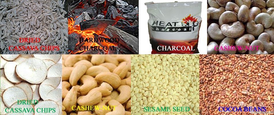 Sesame seeds, cassava, Ginger, Charcoal