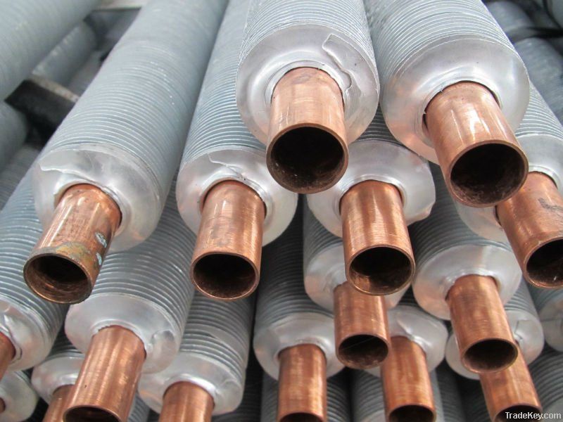 copper-aluminum composite finned tube