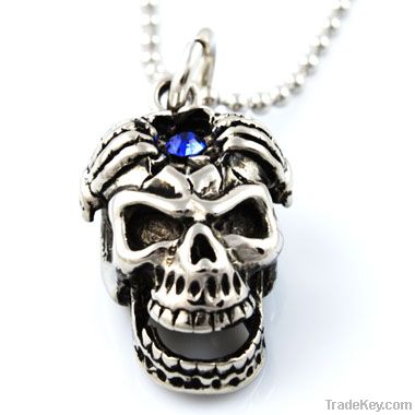 2012 New Style 316L Stainless Steel Biker&Skull Pendant