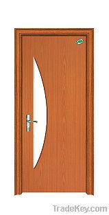 Glass pvc wooden door