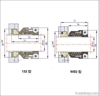 152 WB2 model mechanical seal