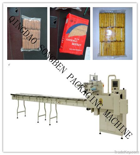 multi row tray-less biscuit packing machine