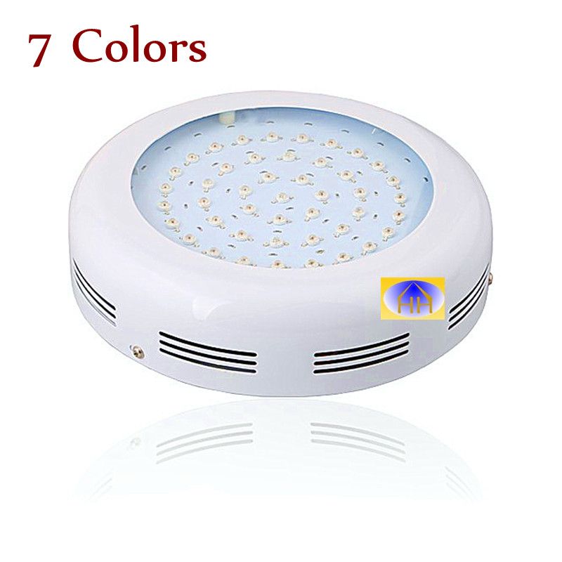 7 Colors UFO 90W Led Full Spectrum Grow Lights 660nm 630nm 460nm 430nm 410nm 730nm 12000K 16:16:6:1:1:1:4 