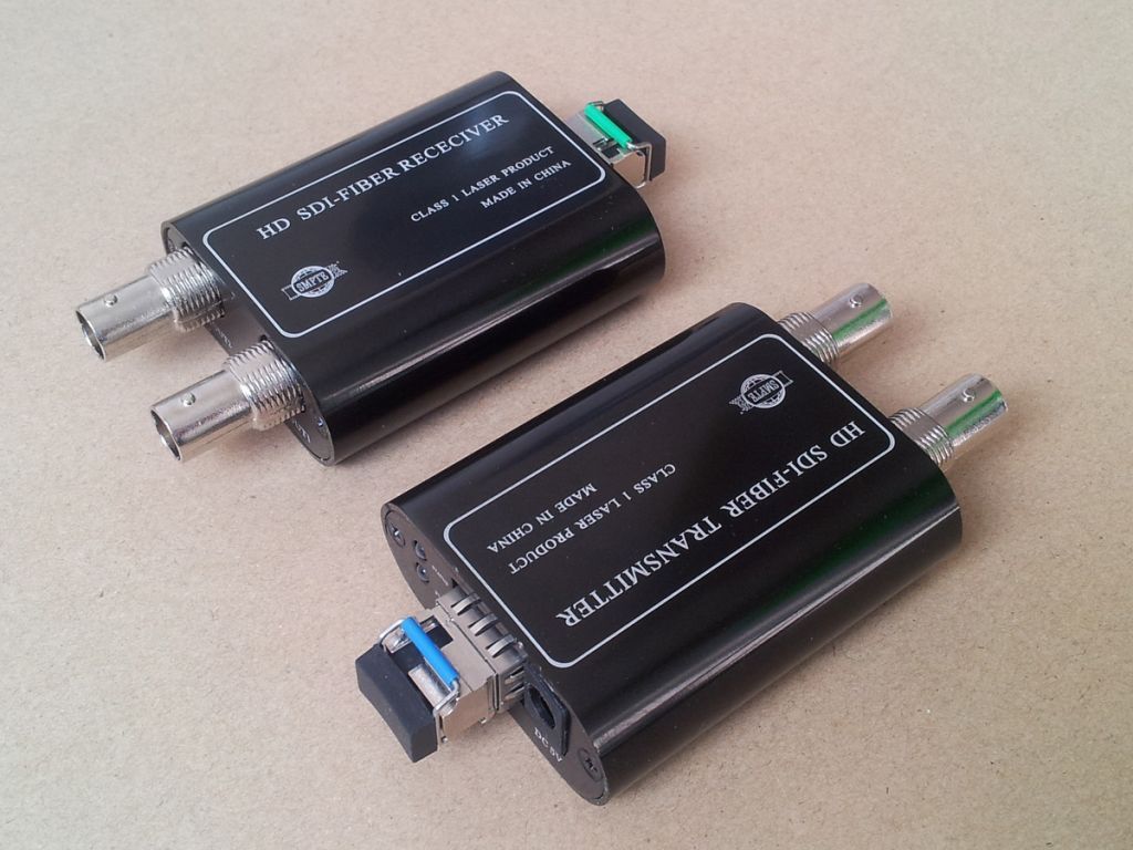 Mini 3G/HD/SD-SDI via optical fiber cable transmitter and receiver, 1 ch sdi video with embedded audio