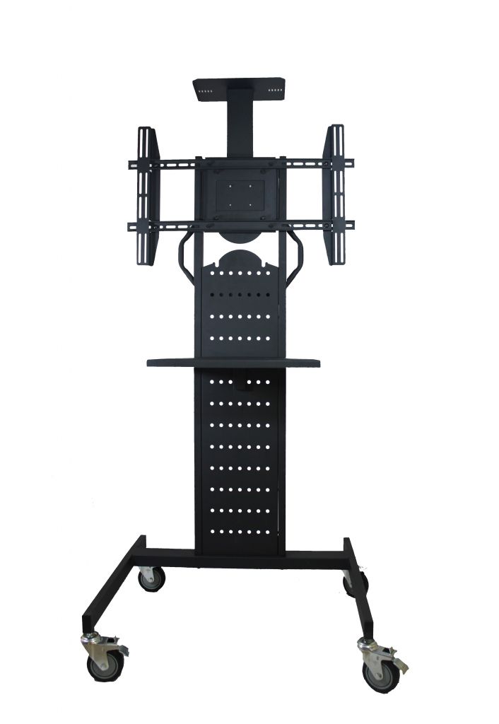 Load for 62 inch ,capacity 75KG,Height adjustable Floor with removable wheels LCD PLASMA TV STAND 