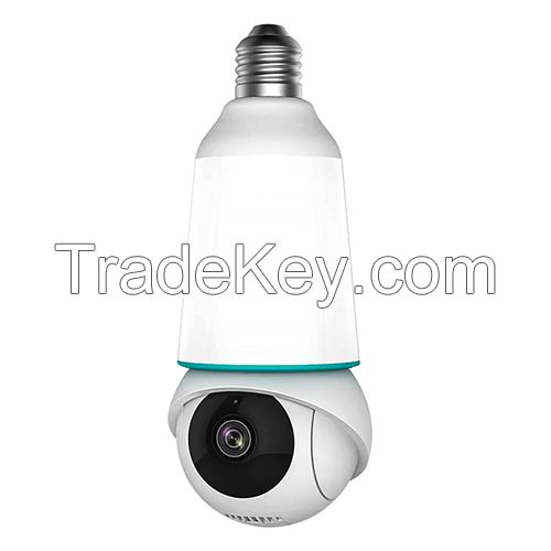 2.4GHz/5GHz Dual Band Wi-Fi Dome Camera, E27 Light Bulb Socket Powered