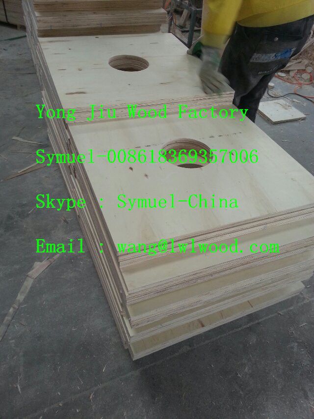 Designed Commercial Plywood Sheet With  Hole