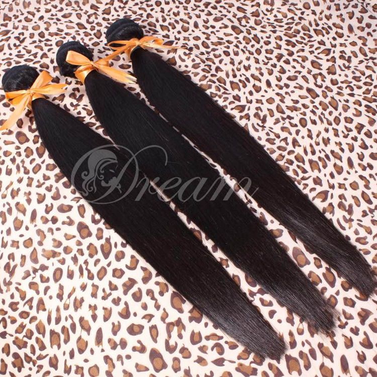 Queen Hair Products 6A Unprocessed Mixed Length Brazilian Straight Hair Extenstions No Shedding No Tangle Free Shipping