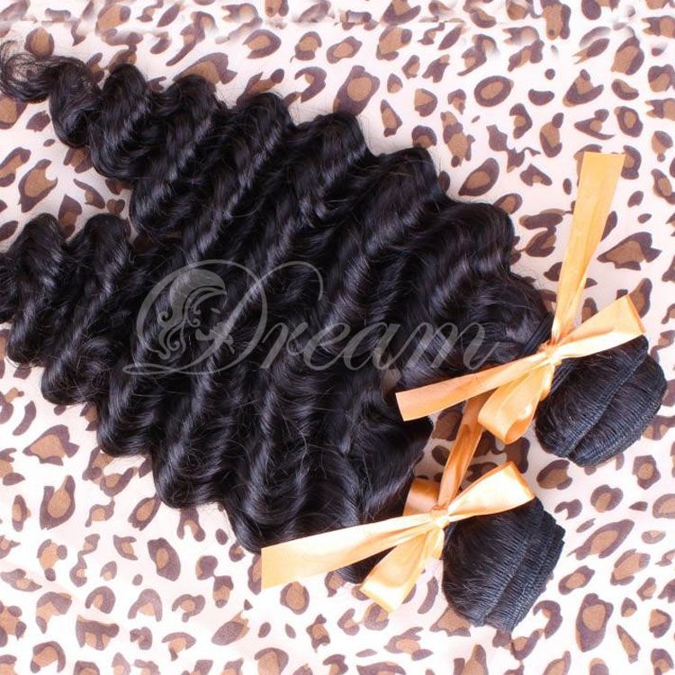 Brazilian Virgin Human Hair Weft Deep Wave 8"-28" Unprocessed Grade 6a 100g/pc Queen Hair Factory Sale