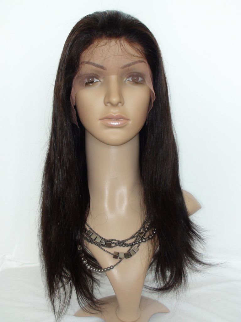 Brazilian Virgin Human Hair Lace Front Wigs 2# Medium Straight 120% density 8 inch to 24inch Factory Slae