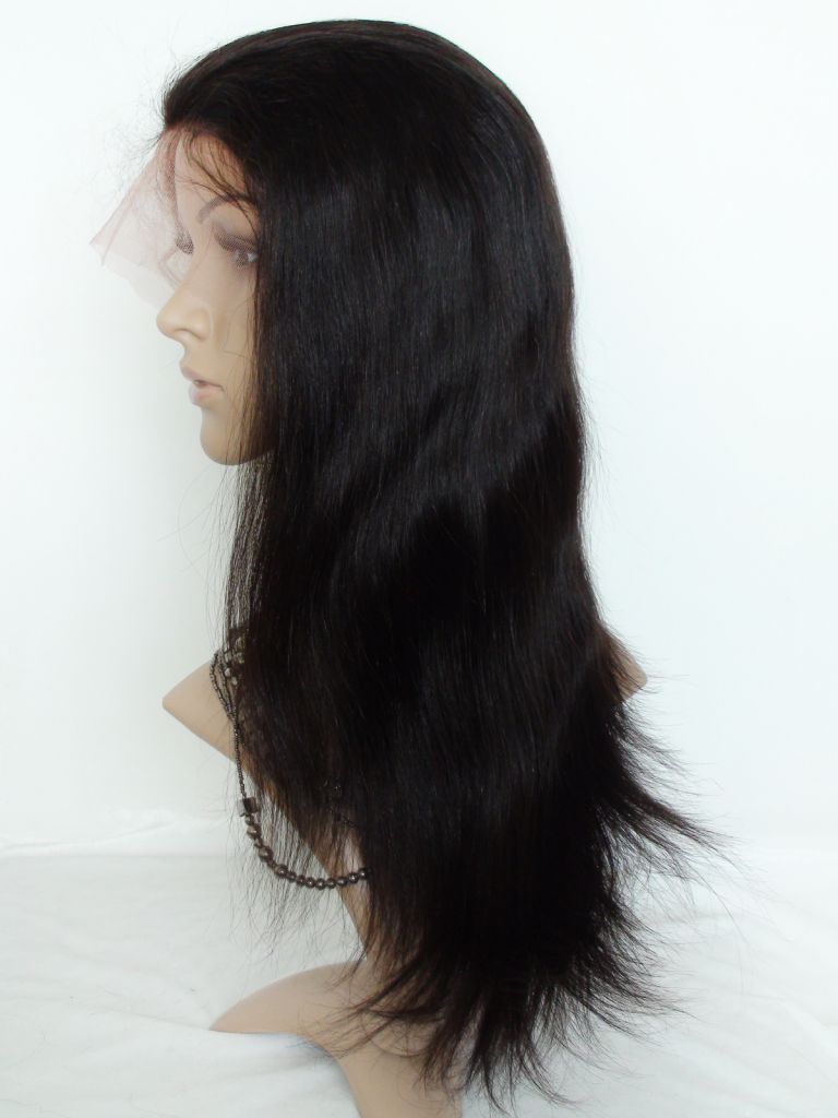 Brazilian Virgin Human Hair Lace Front Wigs 2# Medium Straight 120% density 8 inch to 24inch Factory Slae