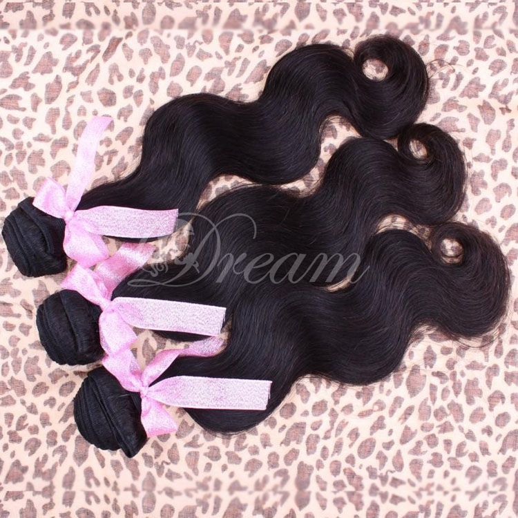 Queen Hair Products Brazilian Virgin Human Hair Weft Body Wave 8"-28" Unprocessed Grade 6a  100g/pc