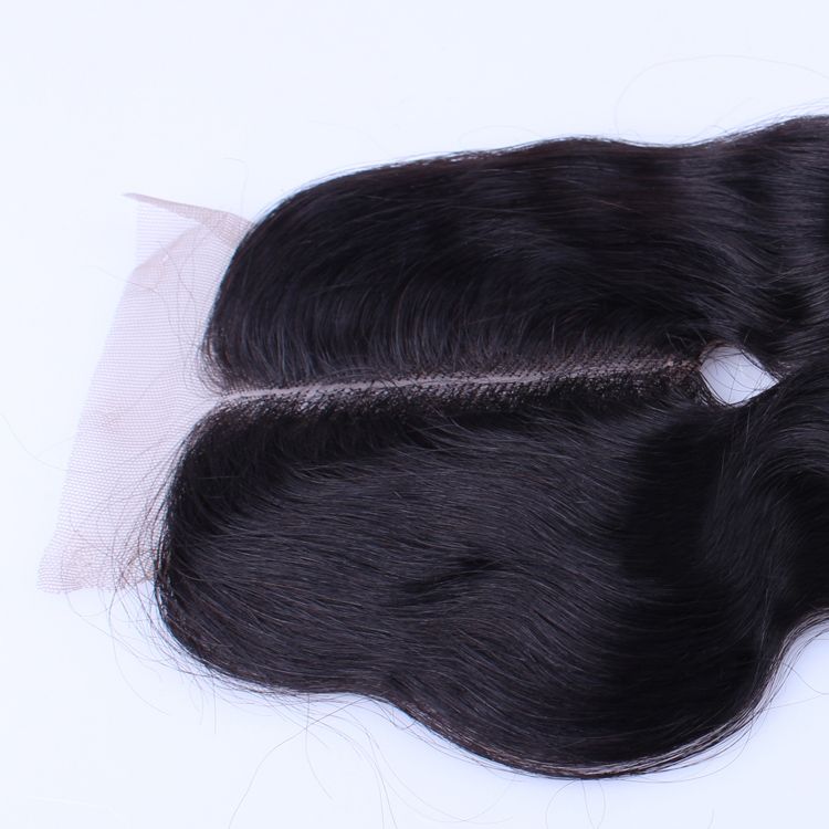 Brazilian Virgin Human Hair (4*4 ) Top Lace Closure Body Wave Medium Part Swiss Lace Or France Lace