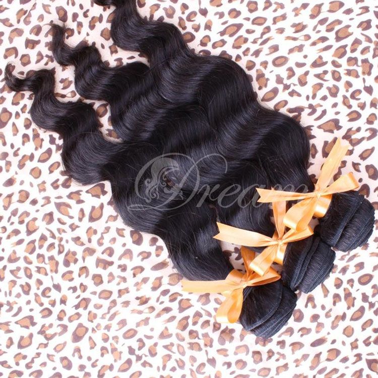 Brazilian Virgin Human Hair Weave Loose Wave Extension Hair 8inch -28 inch Stock Quality Good 100g/pc 