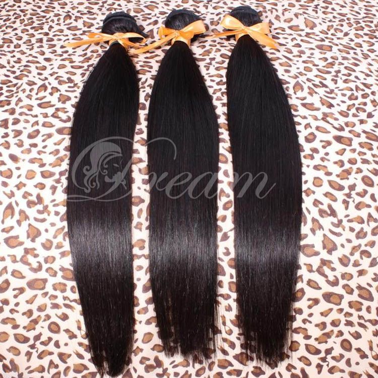 Queen Hair Products 6A Unprocessed Mixed Length Brazilian Straight Hair Extenstions No Shedding No Tangle Free Shipping