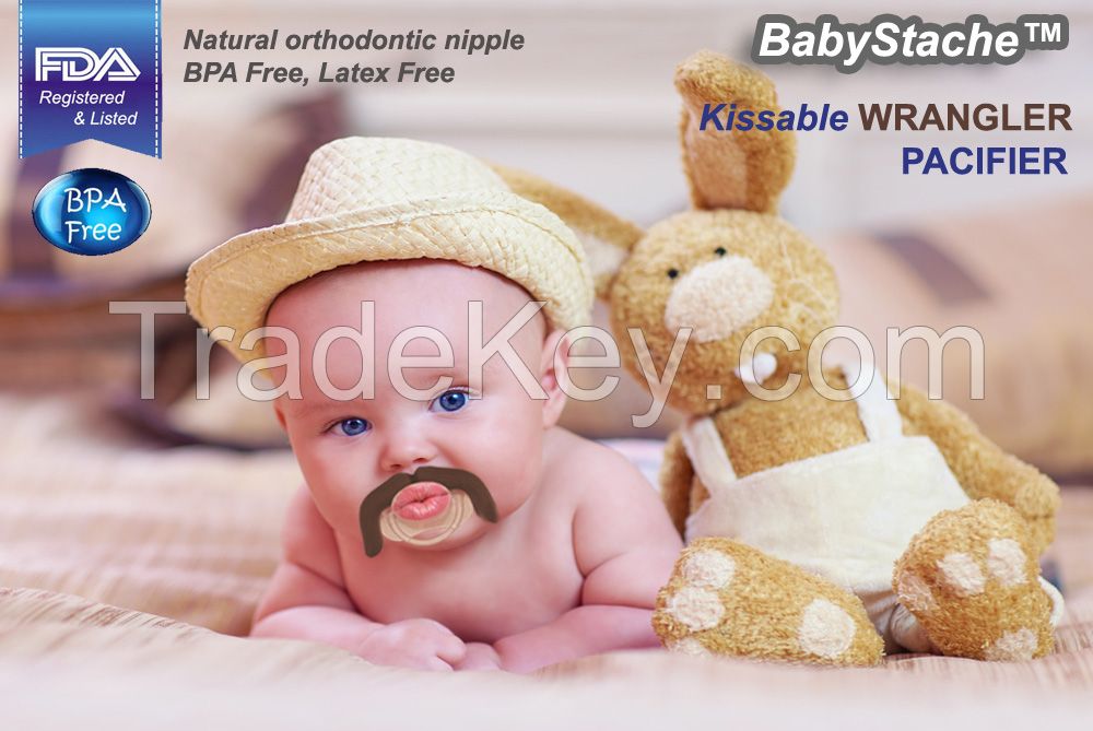 BabyStache Kissable Baby Pacifier