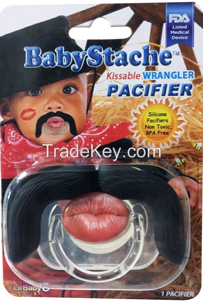BabyStache Kissable Baby Pacifier