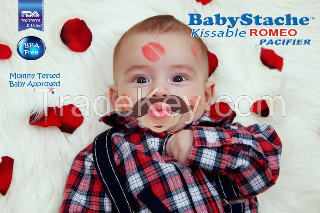 Funny Baby Pacifier BabyStache