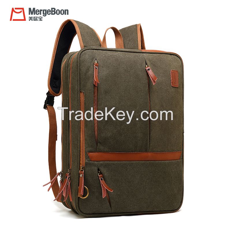 OEM factory China urban college school canvas multi-function backpack