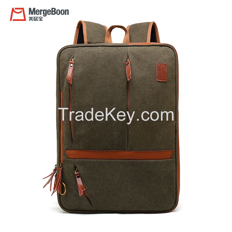 OEM factory China urban college school canvas multi-function backpack