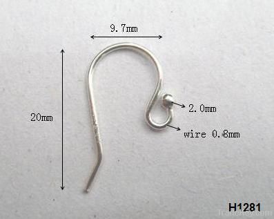 Silver Earring Hook