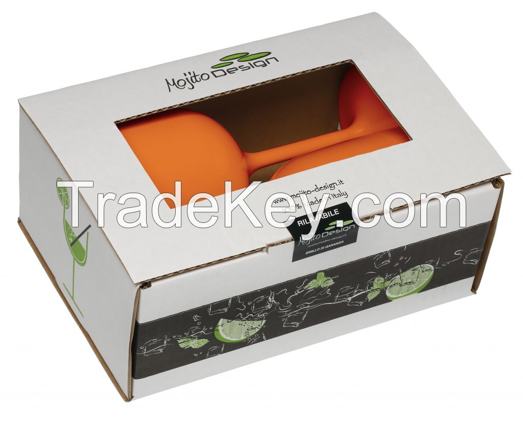 Mojito Design Goblets 2 pieces box 100% Made in Italy