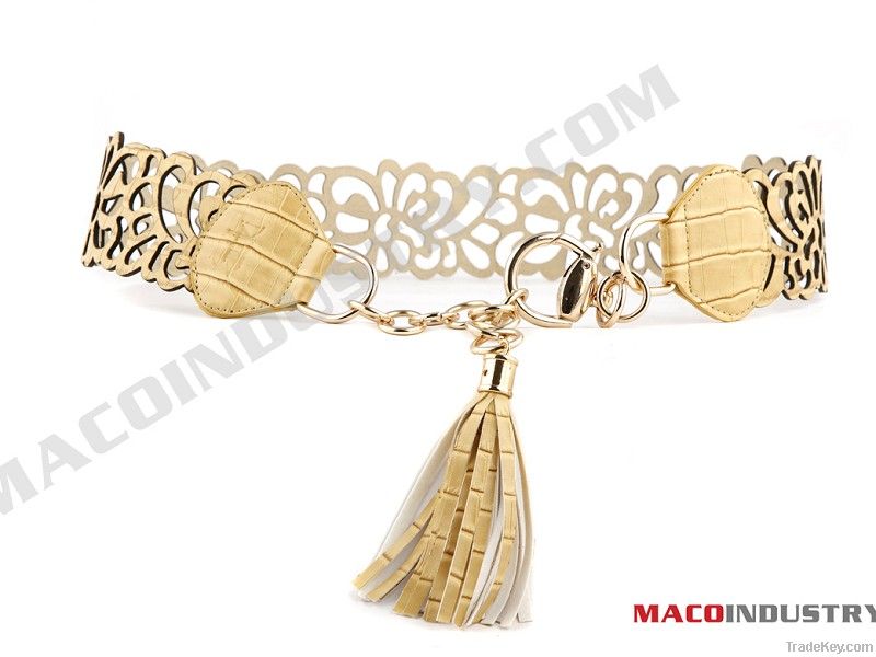 Fashion PU Belt with Chain - Maco273