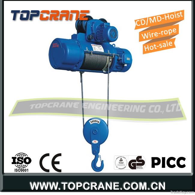 CD1/MD1 Wire rope hoist 3ton