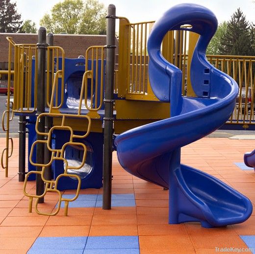 playground safety rubber flooring tile